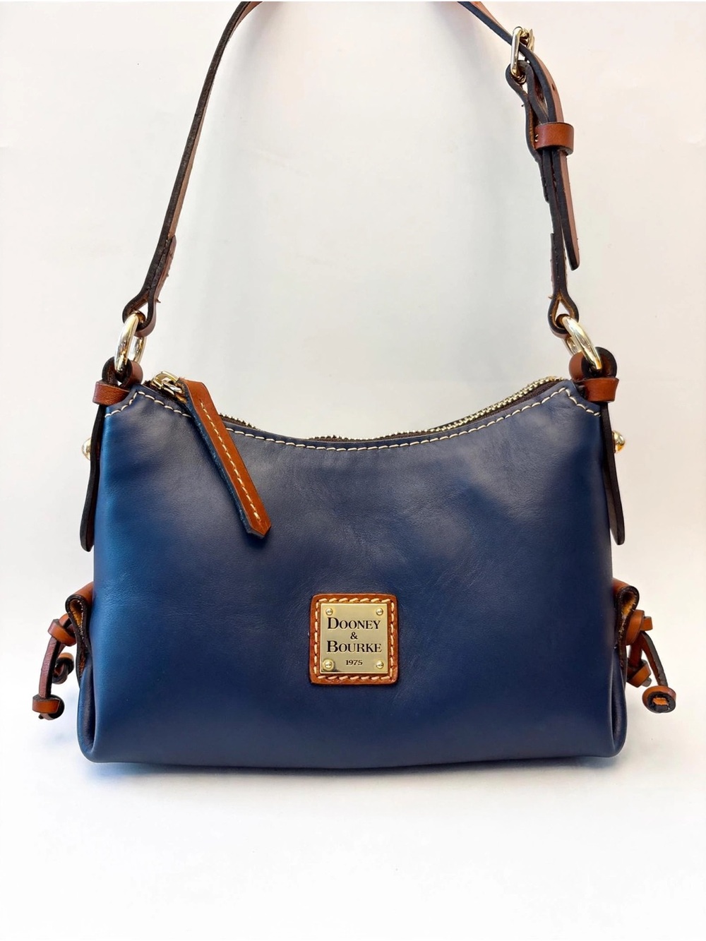 Dooney & Bourke Penrose Crossbody 20 - Ocean Blue Smooth Italian Leather